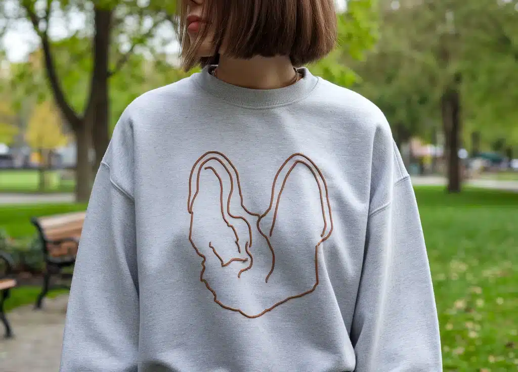 Dog Ear Outline Sweatshirts Are Trending