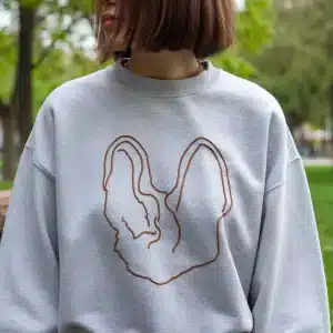 Dog Ear Outline Sweatshirts Are Trending