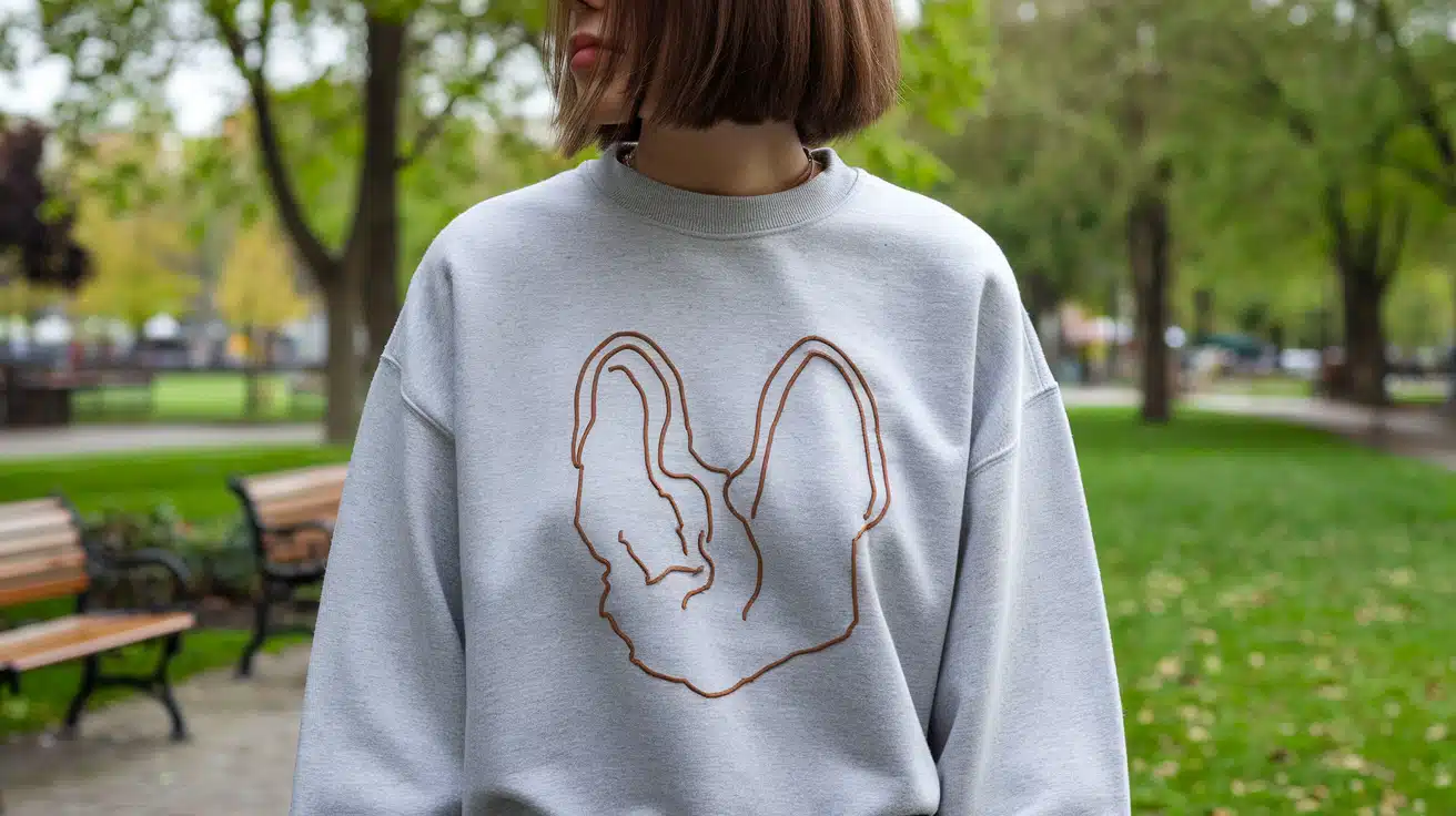 Dog Ear Outline Sweatshirts Are Trending